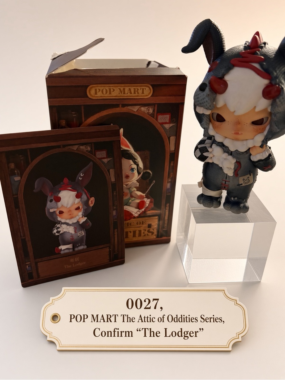 0027,The  Attic of Oddities series by Pop Mart, Confirm”The Lodger”figu